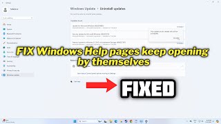 How to fix Windows Help pages keep opening by themselves  2024 [upl. by Cowan]