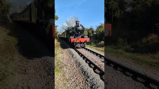 Class hall quotwitherslack hallquot passing Leicester north 41024 steamtrain trainspotting gcr train [upl. by Artus]