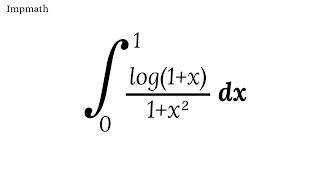 integrate log1x1x2 from 0 to 1 [upl. by Anastasia]