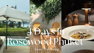 4 days in Rosewood Phuket Best luxury beachfront hotel amp resort with private poosl luxury travel [upl. by Heyra]