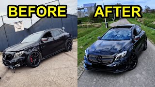 SCHADE MERCEDES GLA45 AMG COMPLEET SCHADEHERSTEL [upl. by Ayanad]