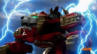 Ninja Steel  The Royal Rumble  Lion Fire Megazord Fight  Episode 15  Power Rangers Official [upl. by Ikim174]