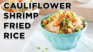 Cauliflower Shrimp Fried Rice  20 minute skillet meal [upl. by Anid161]