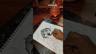 KALI MA DRAWING 🌺🙏 kali youtubeshorts drawing diwali [upl. by Rosen]