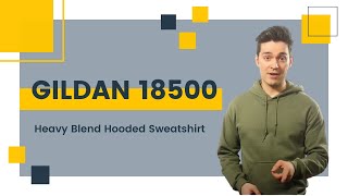 Gildan 18500 Heavy Blend Hooded Sweatshirt  BlankApparelca [upl. by Ernie]