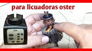 como rebobinar rotor o inducido de licuadora oster invierte 50 pesos [upl. by Kannry]