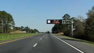 Interstate 10  Florida Exits 112 to 120 eastbound [upl. by Sharyl855]