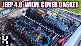 JEEP XJ VALVE COVER GASKET  VALVE COVER  CCV VALVES  TOAD 8 [upl. by Prudy]