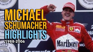 Michael Schumacher highlights 19882006 [upl. by Ynnahc]