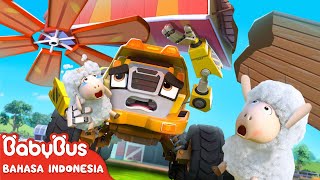 Truk Konstruksi di Peternakan  Lagu Mobil Monster  Lagu Lucu  Lagu Anak BabyBus Bahasa Indonesia [upl. by Malissa]