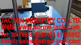 5 ton worm gear screw jacks5 ton machine screw jacks for furnace lifting systems in Spain [upl. by Joane74]