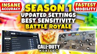 The MOST BALANCED SETTINGS For Battle Royale  COD Mobile  Season 1 BEST SENSITIVITY For BR 2023 [upl. by Amalburga562]