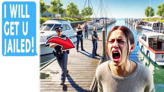 Karen Calls 911 When I Remove Her Boat From MY Marina Gets Humiliated [upl. by Aidualk]