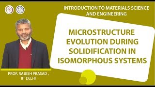 Microstructure evolution during solidification in isomorphous systems [upl. by Aiuqenehs]