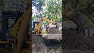 JCB Manitou tractor loading Trending  trending ytshorts jcb manitou terex excavator youtube [upl. by Epps]