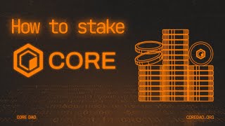 How to Stake CORE StepByStep Tutorial [upl. by Nyrat]