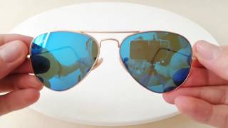 RayBan Sunglasses Aviator Large Metal RB3025 11217 [upl. by Bik]