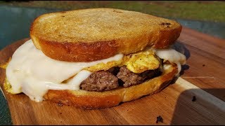 The Omelette Cheeseburger on the Blackstone Griddle [upl. by Anail]