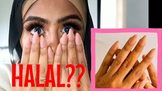 HALAL FAKE NAIL HACK REMOVE AND STICK BACK ON PRIMARK NAILS [upl. by Yorgen]