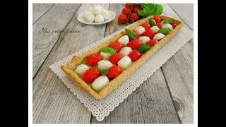 Crostata caprese con brisè allolio extravergine di oliva [upl. by Shanleigh814]