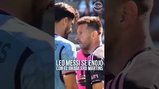 Leo Messi defendió a su compañero y estuvo cara a cara con el brasileño Thiago Martins 😱 [upl. by Kip]