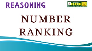 NUMBER RANKING  REASONING FOR ALL COMPETITIVE EXAMS [upl. by Alleynad579]