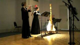 Haiti Benefit ConcertBerlioz Trio of the Young Ishmaelites 2 Flutes and Harp [upl. by Eade]