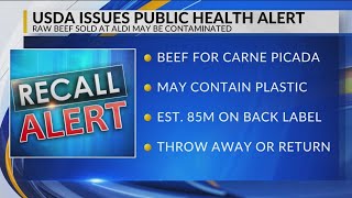 Recall issued for beef at Aldi stores nationwide [upl. by Kcirdor]