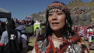 A 600yearold Inca tradition Peruvian sun worshippers celebrate Inti Raymi festival [upl. by Leatrice430]