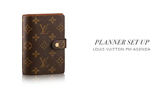 2021 Louis Vuitton PM Agenda Set Up  Pocket Planner  Louis Vuitton Small Ring Agenda [upl. by Ark]