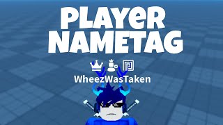 How to Make a NAMETAG System in ROBLOX [upl. by Adnawyek878]