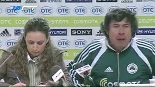 Storico sfogo di Alberto Malesani al Panathinaikos durante una Conferenza Stampa [upl. by Franzen544]