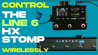 Controlling Line 6 HX Stomp Wirelessly w Xonics Airstep Lite [upl. by Airad]