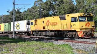 Linfox Intermodal 279X Brisbane to Townsville Australia [upl. by Vachil772]