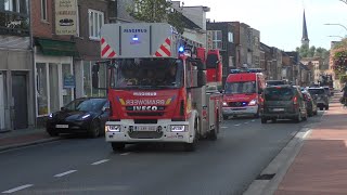 Brandweer Hemiksem Niel en Boom met spoed naar verschillende interventies in en buiten Hemiksem [upl. by Ajiat]