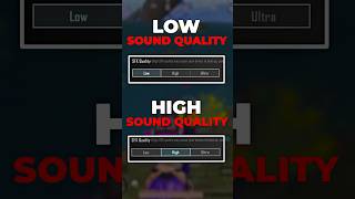 Low vs High vs Ultra Sound Quality  BGMI All New Basic amp Advance SETTINGSCONTROLS  BGMI [upl. by Attiuqahs]