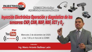 Capacitación automotriz Inyección Electrónica Operación y Diagnóstico de los Sensores [upl. by Akenom568]