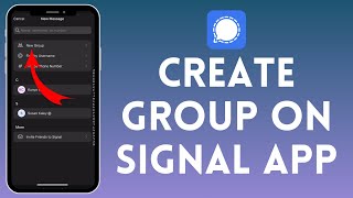 How to Create Group on Signal App 2024  Register Group on Signal App [upl. by Ameh]