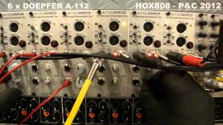 6 x Doepfer A112 8 Bit Sampler [upl. by Rema]