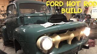 1952 Ford F1 Holley Carb Rebuild On The Cheap and Grill Installation Field Find DIY [upl. by Gran]