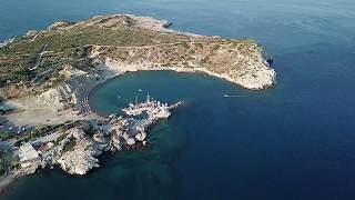 Rhodos Kolymbia Tsambika beach dron 4K sky walking tour  best beach in Rhodos [upl. by Asiulana467]