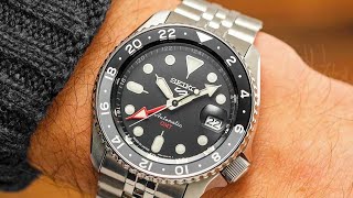 The BEST Automatic GMT Unboxing amp Review SEIKO 5 GMT SSK001 amp SSK003 [upl. by Gregor]