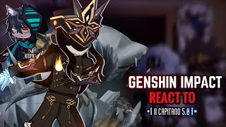 ❄️✨ Fatui Habingers React to Capitano  Gacha Club  Genshin Impact [upl. by Paule]