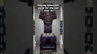 Playing Last Time in Minecraft minecraft memes [upl. by Chamberlain]