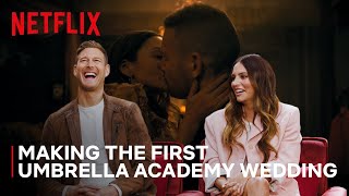 Making the First Umbrella Academy Wedding  Umbrella Academy Unlocked  Netflix Geeked [upl. by Carol]