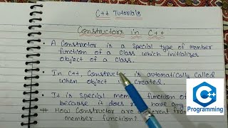 What is constructor with example  Types of constructors  C Programming tutorials in Hindi  59 [upl. by Harras]