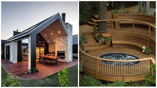 Beautiful terraces made of wood 40 ideas with examples for inspiration [upl. by Elletnahc]