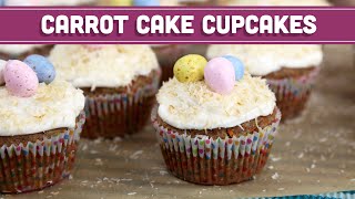 Carrot Cake Cupcakes for Easter Mind Over Munch [upl. by Haceber]