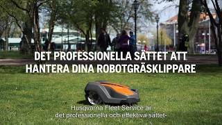 Husqvarna Automower och Fleet Service [upl. by Daffodil]