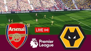 LIVE Arsenal vs Wolves Premier League 2425 Full Match  Video Game Simulation PES 2021 [upl. by Peck]